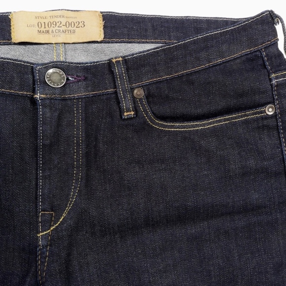 LEVIS Made & Crafted Jeans Tender Boot Cut Japan Zen Wash Women 30 x 34 NWOT - Picture 5 of 8